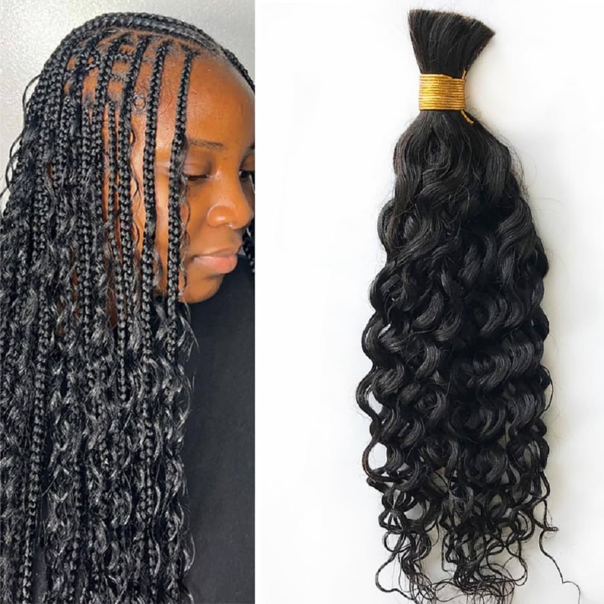 Bulk hair bundles no wefts - Image 1